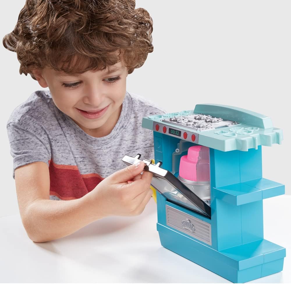 Play-Doh Kitchen Creations Rising Cake Oven Kitchen Playset, Play Kitchen Appliances, Preschool Toys