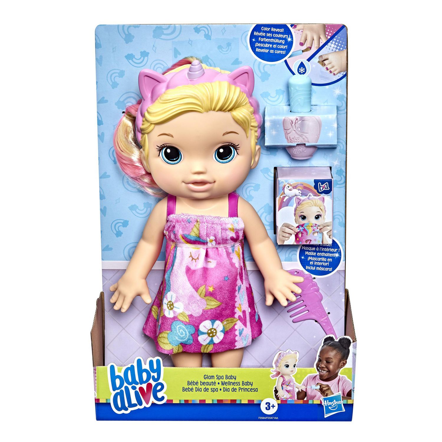 Hasbro Baby Alive Glam Spa Baby Doll