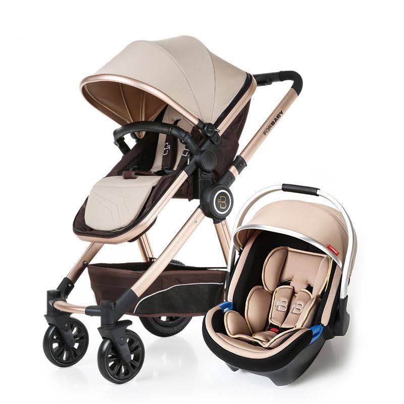ForBaby  Luxury Baby Stroller 3 in 1 Travel System High view Pram Pushchair Folding
