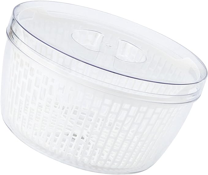 Vegetable container with drain basket for refrigerator storage box with airtight lids