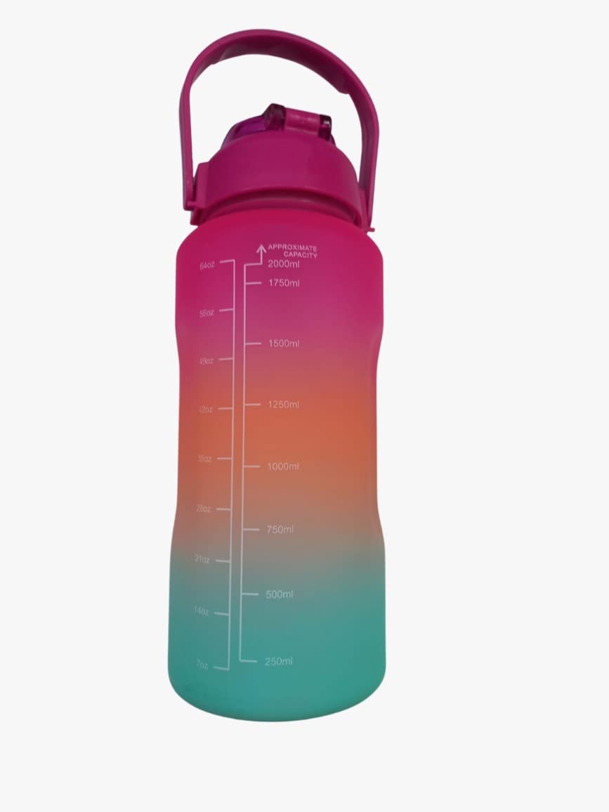 2 Liter Water Bottle with Throwing Lid - Purple