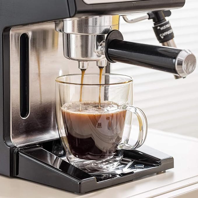 Clear Glass Cups for Cappuccino ,Tea ,Latte ,Espresso ,Hot Beverage (250ML)