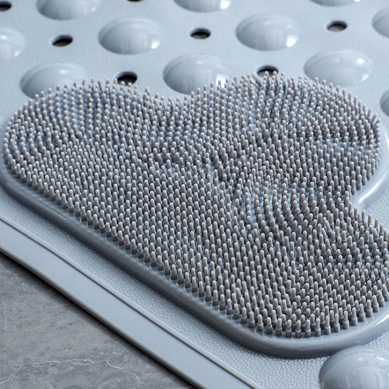 Non-slip TPR material bath mat with foot massage area 40 x 70 cm
