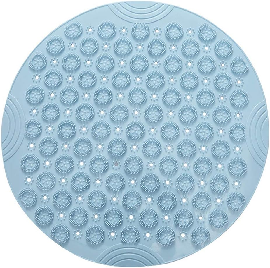 The non-slip shower mat is simplified and rounded into a safe one-piece bath