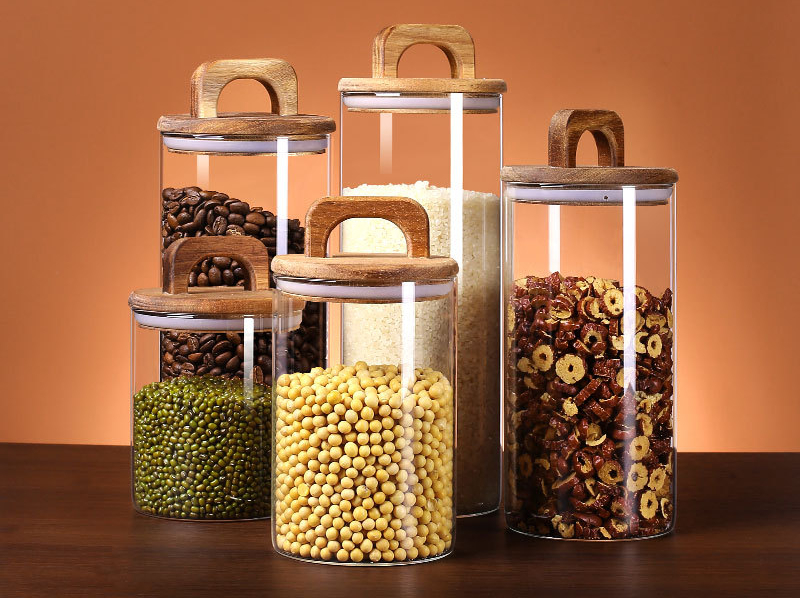 Storage jar, 7 pieces, in several sizes