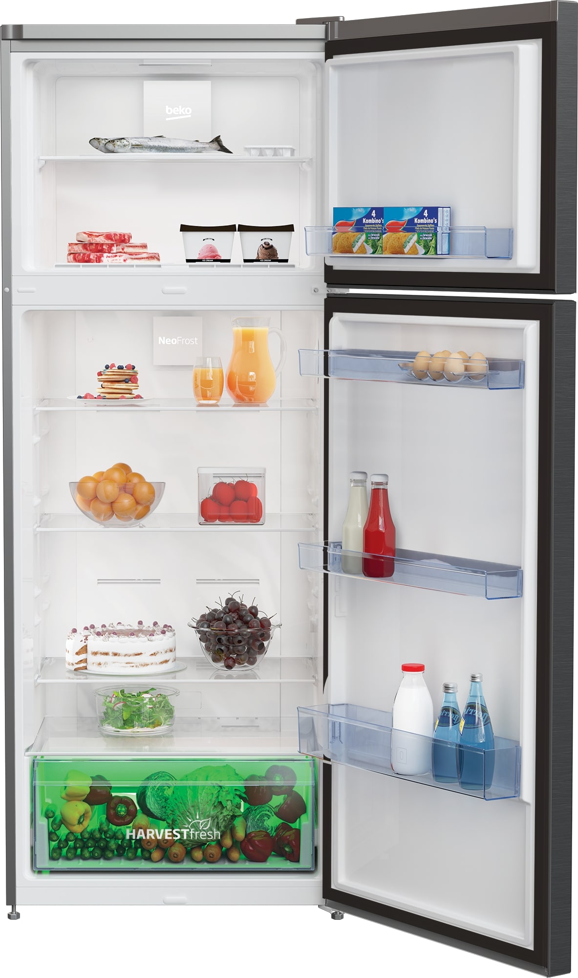 Beko Refrigerator with Top Freezer 455 litres- Black