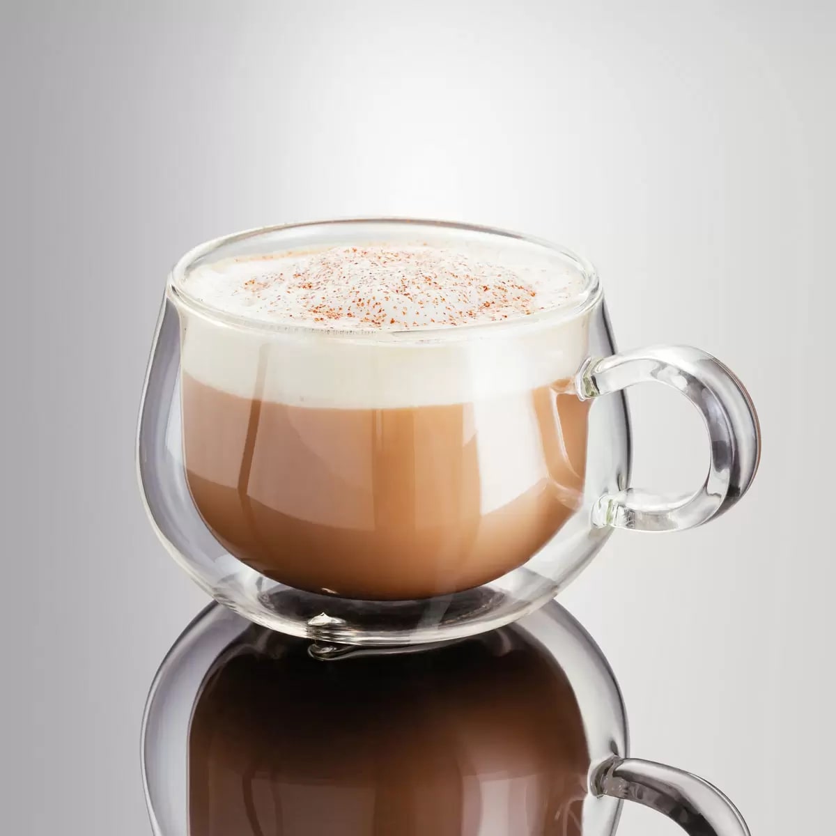 Double Cup Walled Cappuccino Glass  , 250ml