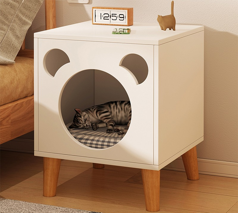 A modern wooden box for household pets