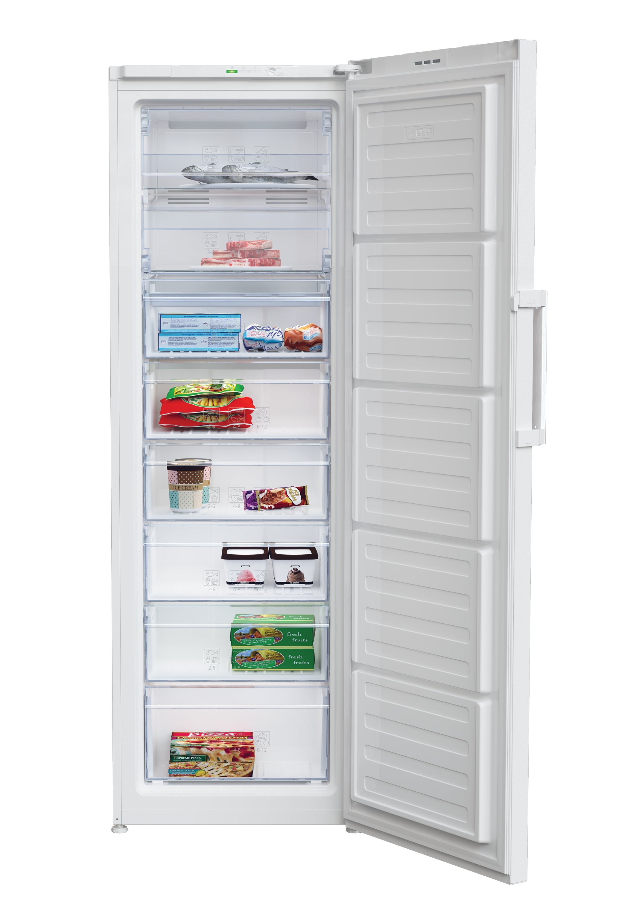 Beko 277 L Vertical Freezer with 6 Drawers