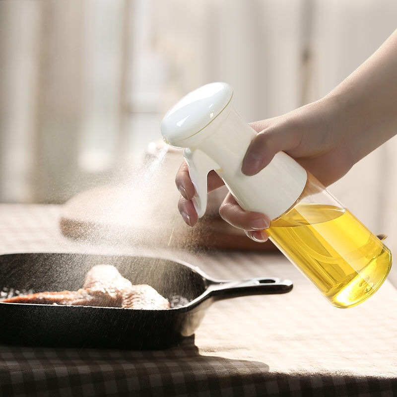 Spray Bottle 210mL Olive Oil er er Bottle Refillable Oil Dispenser for Cooking BBQ Salad