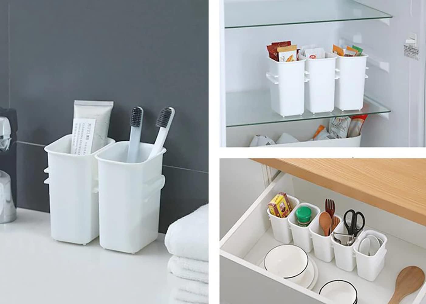 Refrigerator food storage boxes Multi-purpose containers for the kitchen and bathroom for home organization