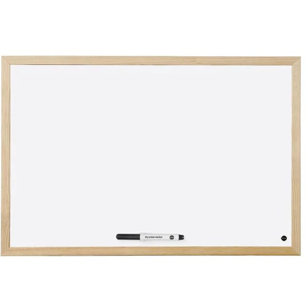 Whiteboard with Wooden Frame - 60x45 cm