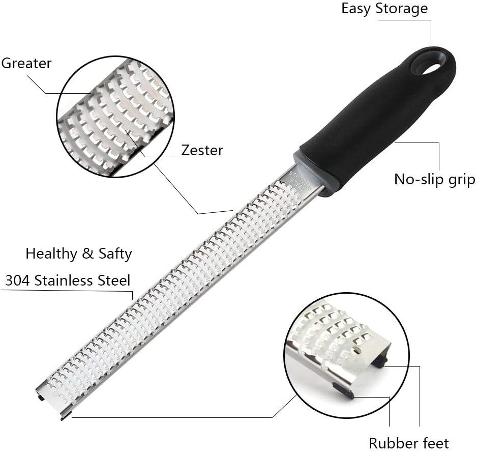 Stainless steel grater for grating vegetables and cheese