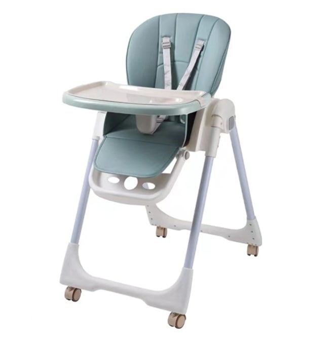 Baby Dining Chair with Wheels - Green