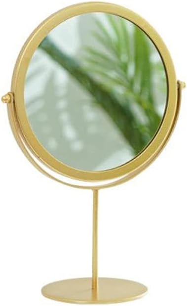 stand mirror makeup Dresser Ornamental Mirror For Bedroom Gold Color