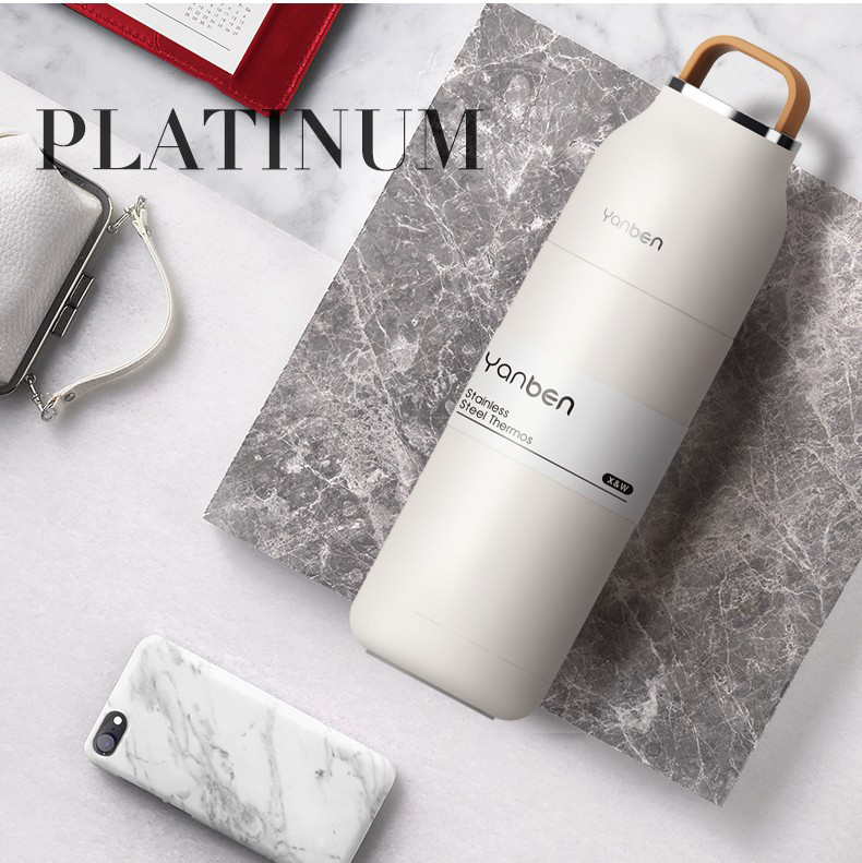 Travel Water Bottle Stainless Steel Thermos Thermal Cup Vacuum Flask 350ml