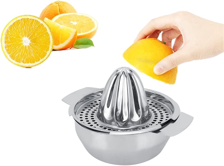 Portable Manual Juicer with Removable Filter Stainless Steel Manual Press