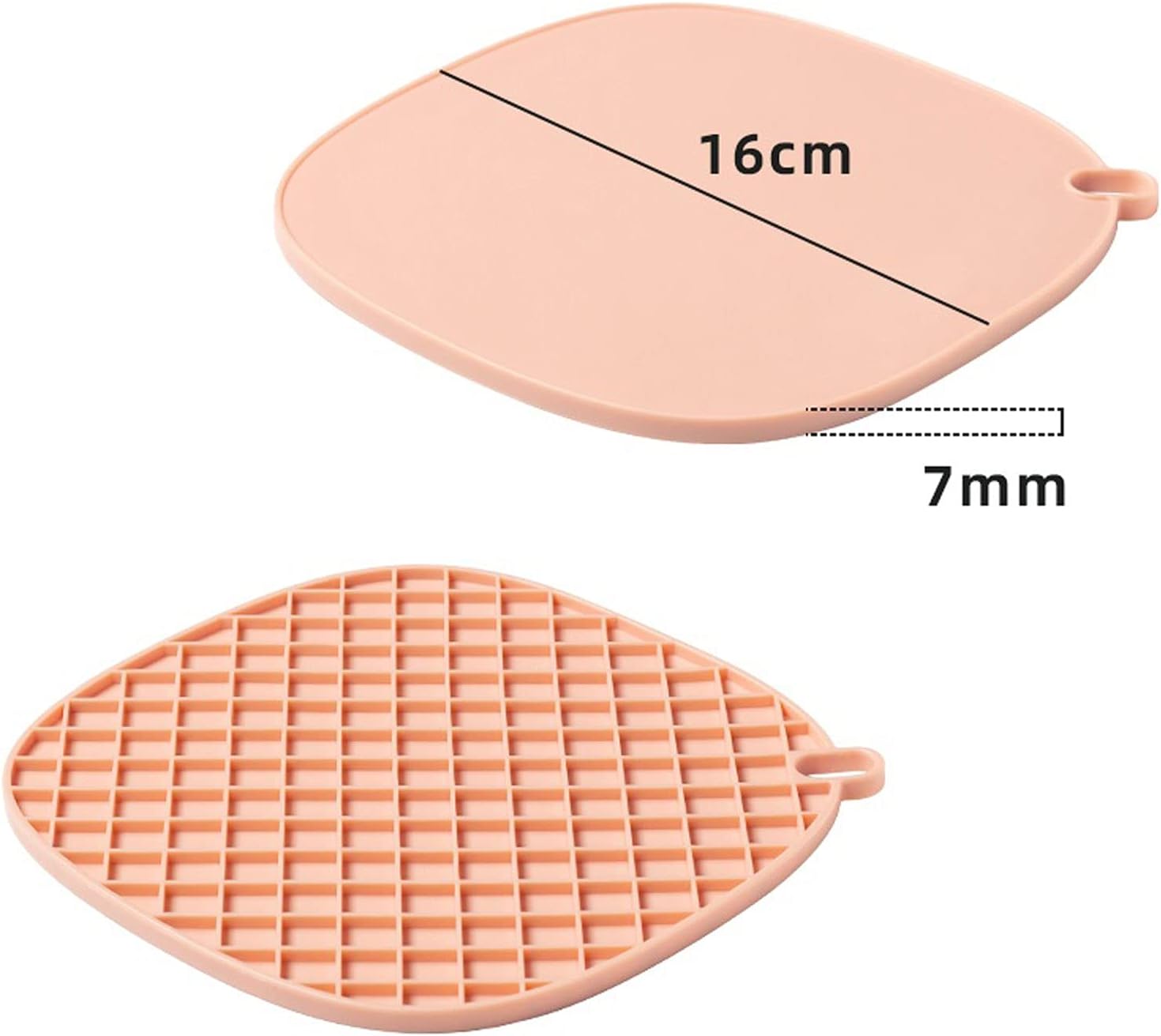 Heat resistant silicone coasters, multi-function mat for drinking cups.