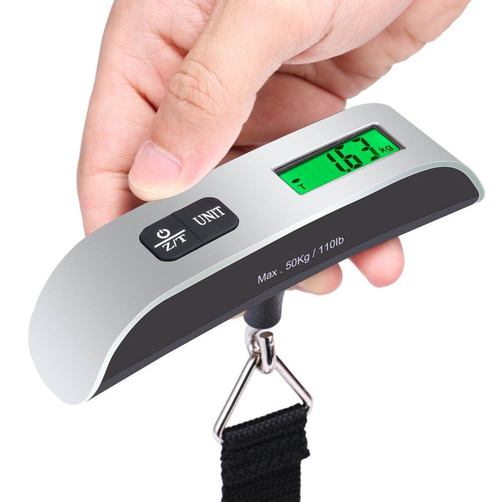 Portable Digital Scale LCD Hanging Luggage Scale Travel Electronic Weight 50kg/10g