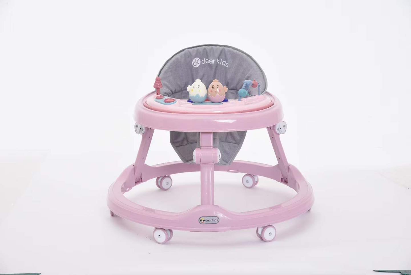 Adjustable and Safe Baby Walker for Learning to Walk - Pink
