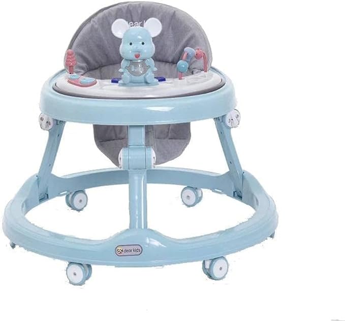 Baby Stroller with Wheels and Musical Board - Blue