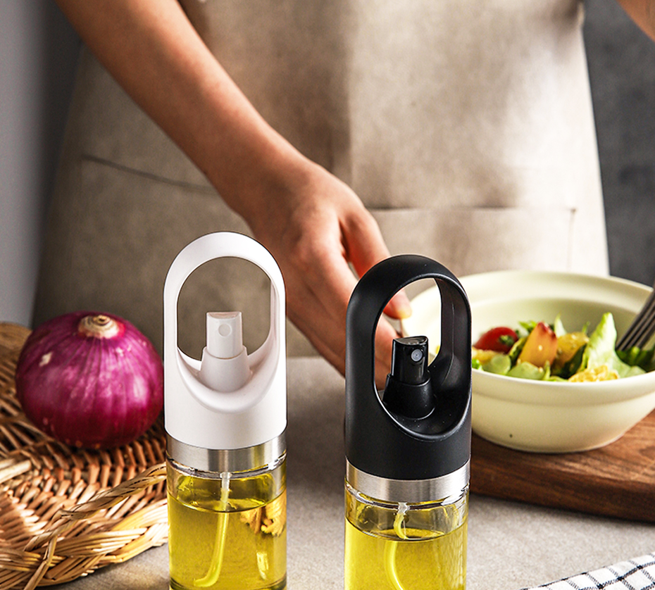 Air Pressure Oil Bottle Portable Oil Dispenser Mister For Salad, Baking, Frying, BBQ