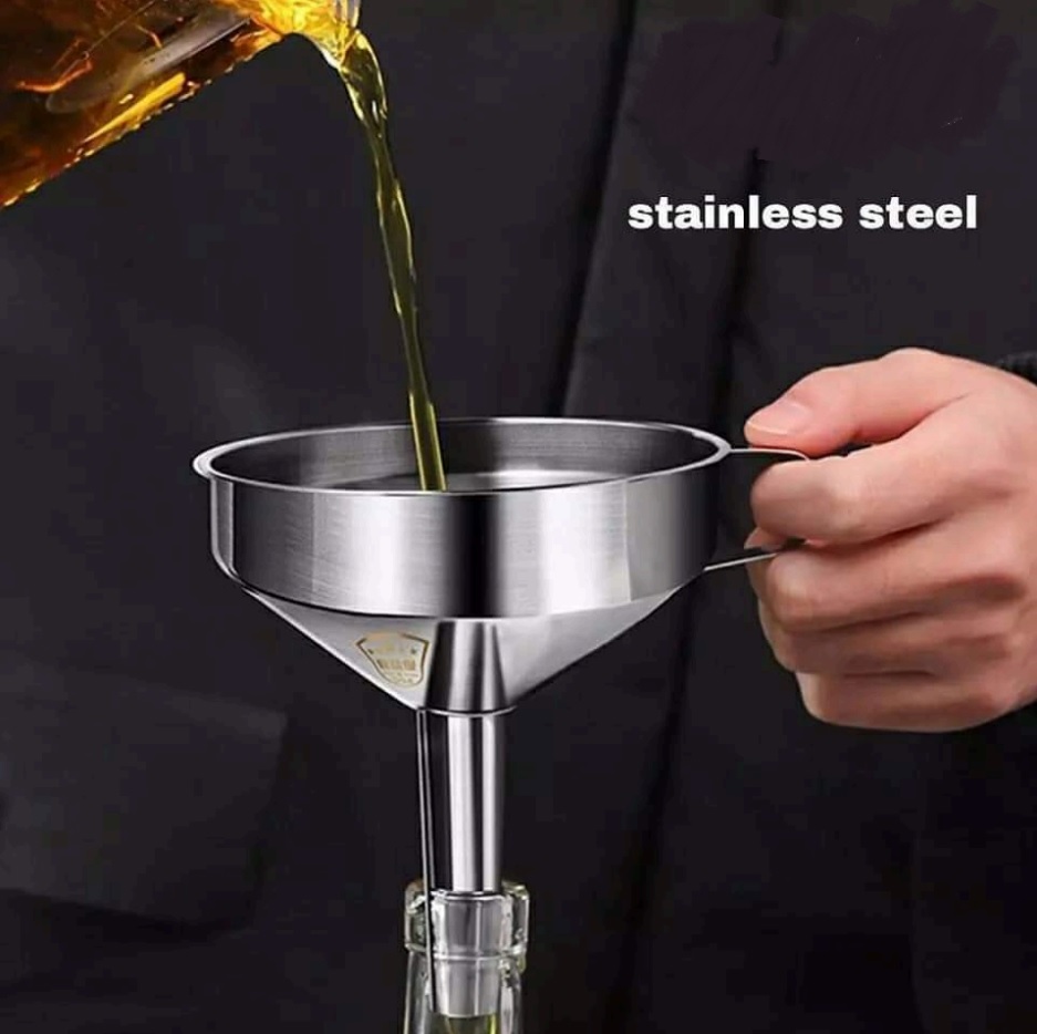 Luxurious stainless steel funnel, 13cm