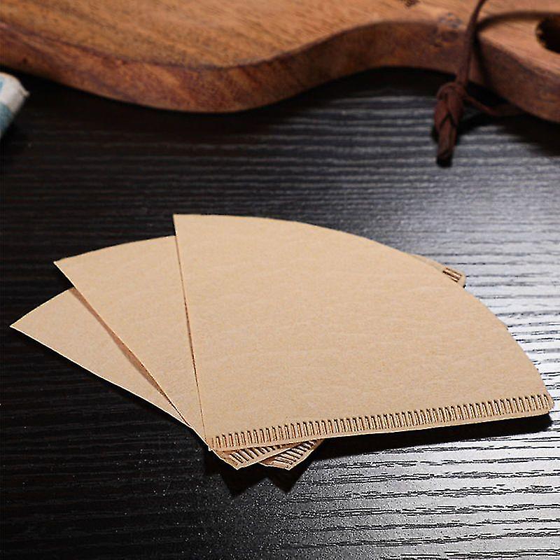 100pcs V02 Coffee Filter ,natural Unbleached Disposable Coffee Filters Paper Fit For Drip Coffee Dripper