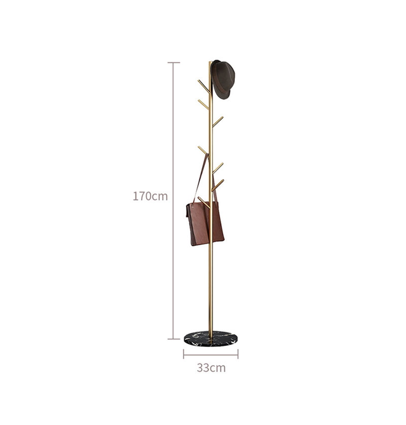 A durable and strong metal tree-shaped clothes hanger, 170x30 cm