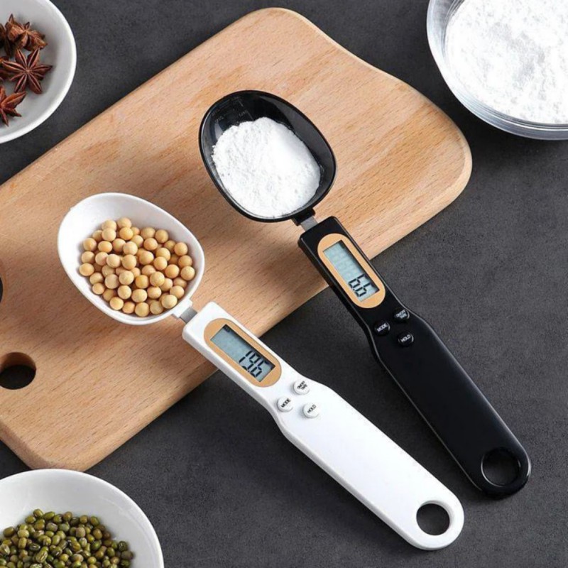 Electronic Kitchen Weighing Spoon with LCD Display for Cooking, Baking and Flour