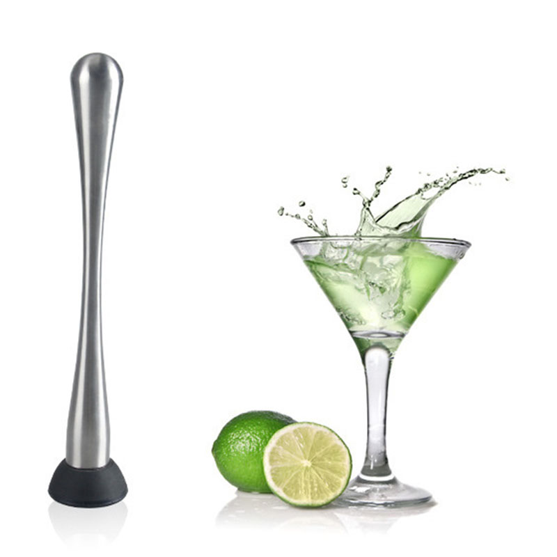 Long Handle Stainless Steel Cocktail Mixing Tool Mojito Fruit Mixer