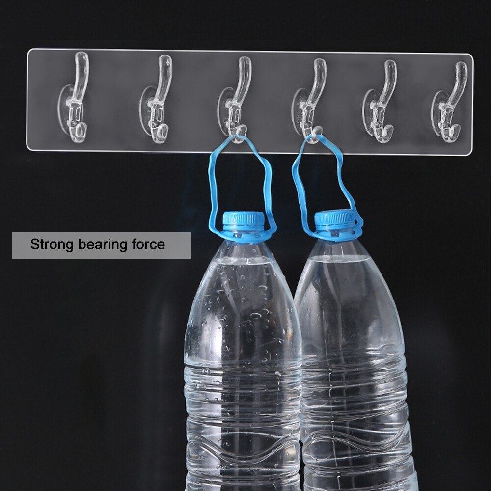 Plastic Self Adhesive No Drills Strong Sticky Towel Hanger Hook