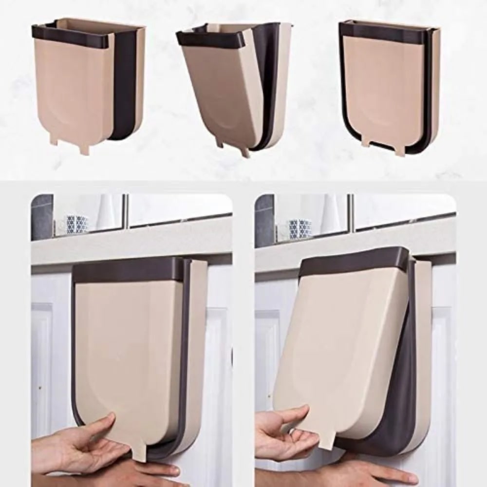 Small size kitchen cabinet door hanging trash can
