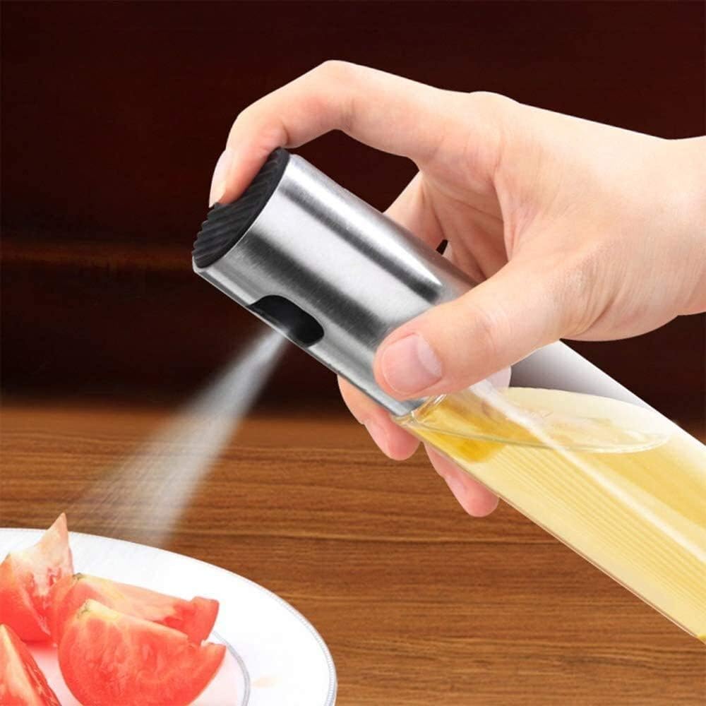 Olive Oil Sprayer for Cooking,100ml Oil Sprayer Bottle Versatile Glass with Funnel