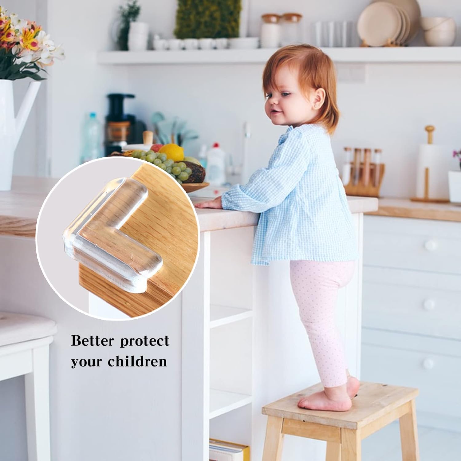 4 pieces Corner protectors for tables to protect children and furniture