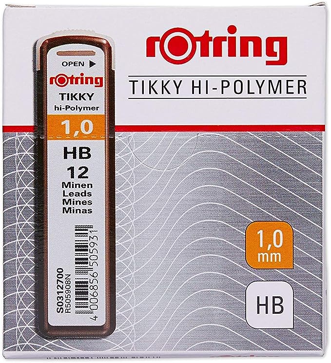 Rotring Tikky Mechanical Pencil Refill Leads - 1.0 / HB