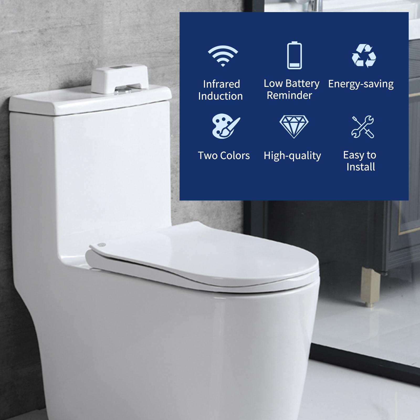 The smart toilet sensor works by passing the hand