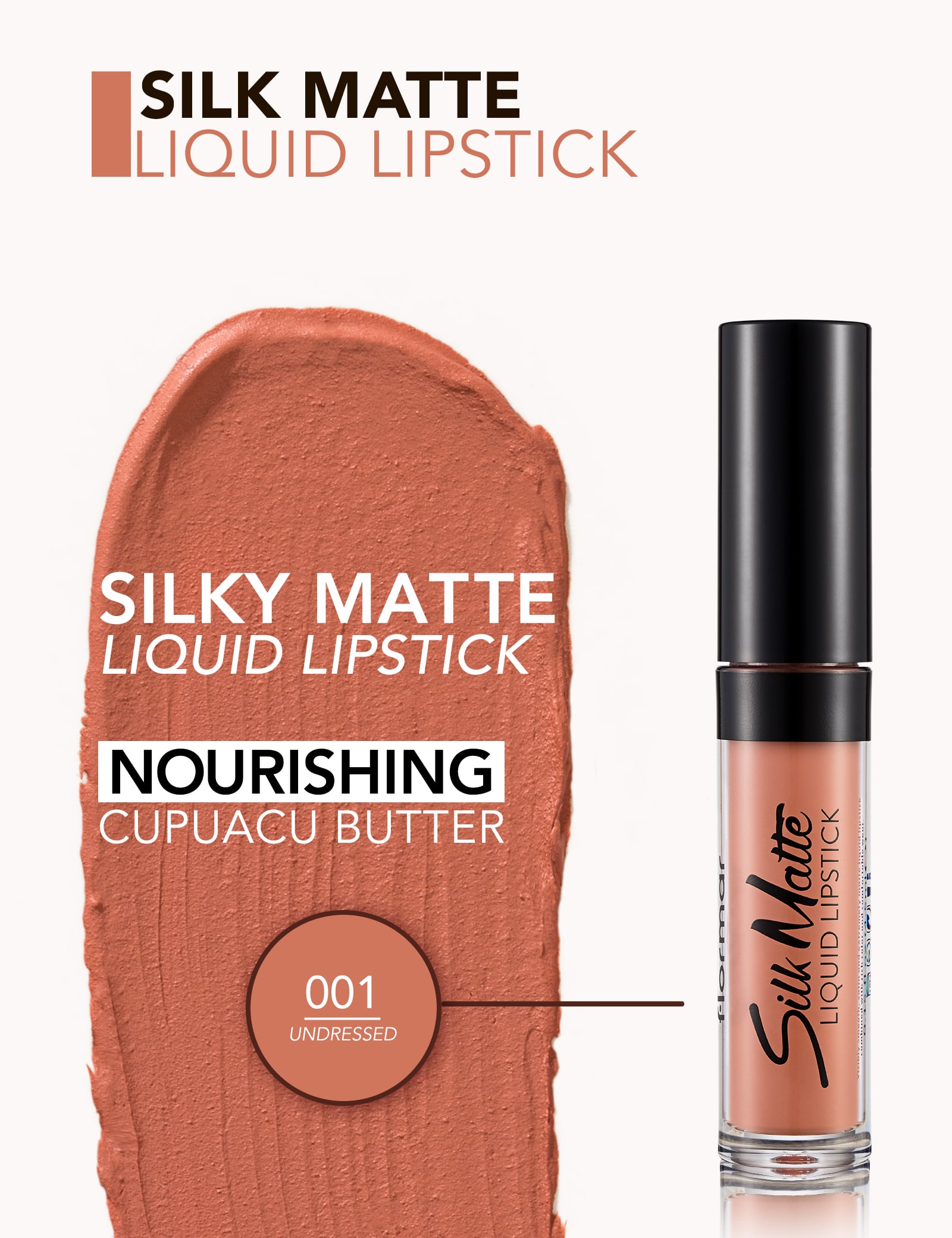 Silk Matte Liquid Lipstick - 001 Undressed
