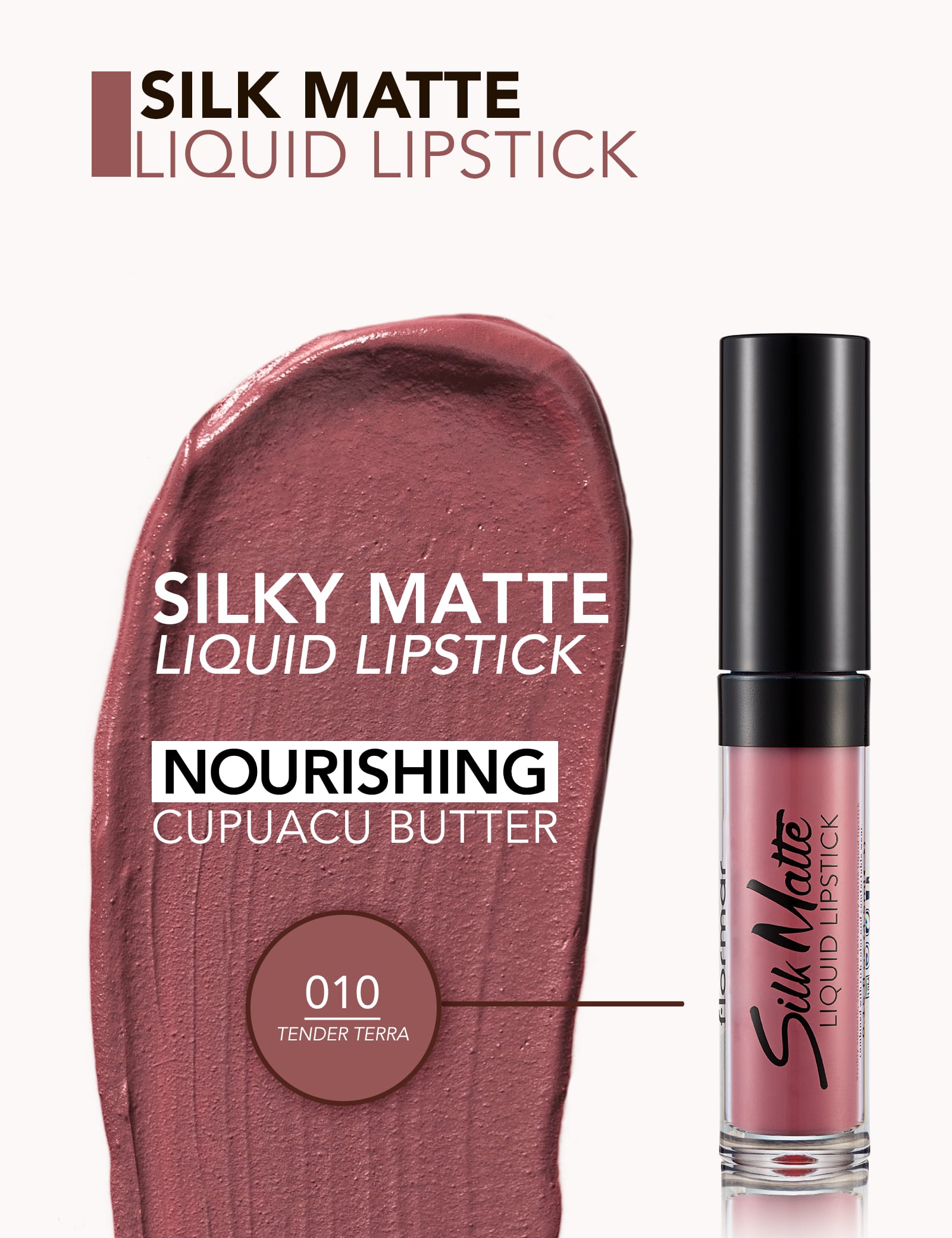 Silk Matte Liquid Lipstick - 010 Tender Terra