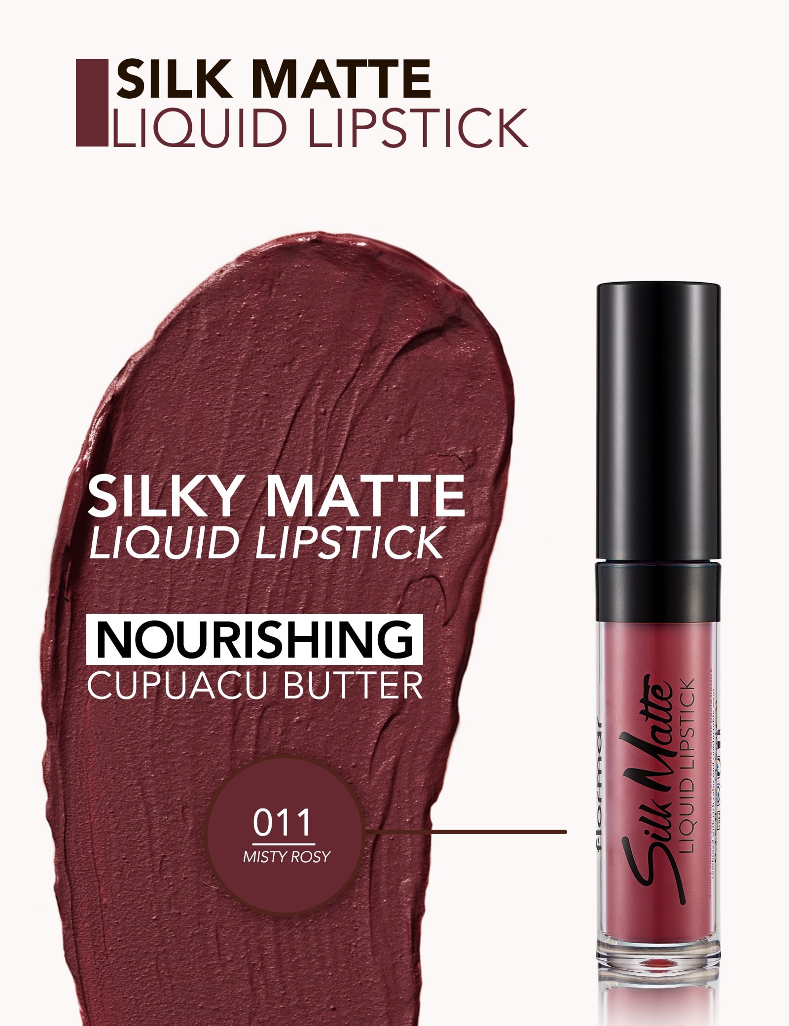 Silk Matte Liquid Lipstick - 011 Misty Rosy