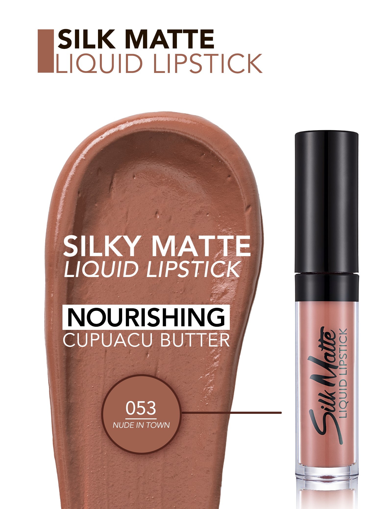 Silk Matte Liquid Lipstick - 053 Nude In Town