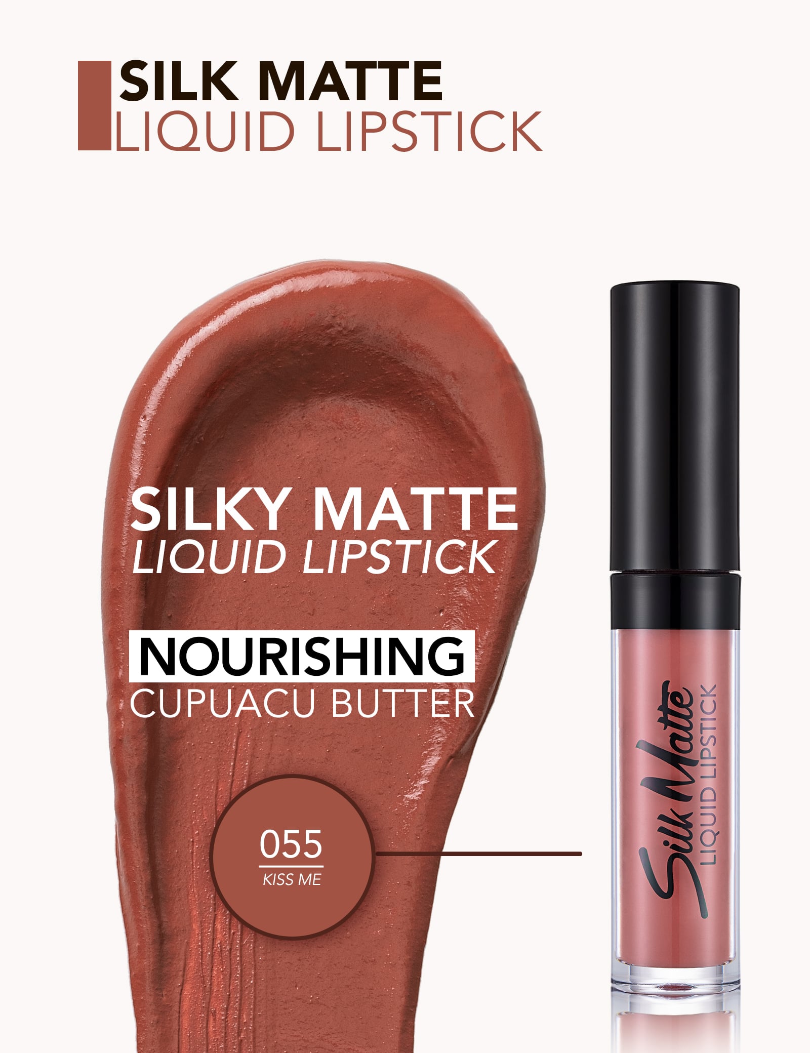 Silk Matte Liquid Lipstick - 055