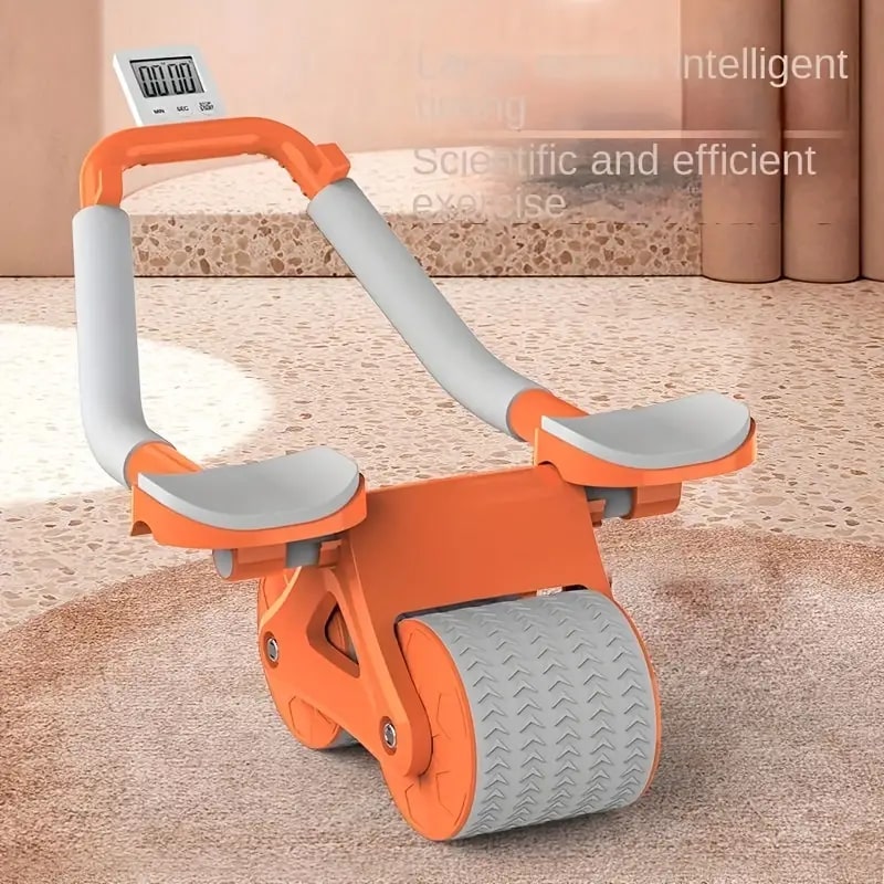 Automatic Rebound Abdominal Exercise Wheel Effective Tummy Control Roller for Men and Women