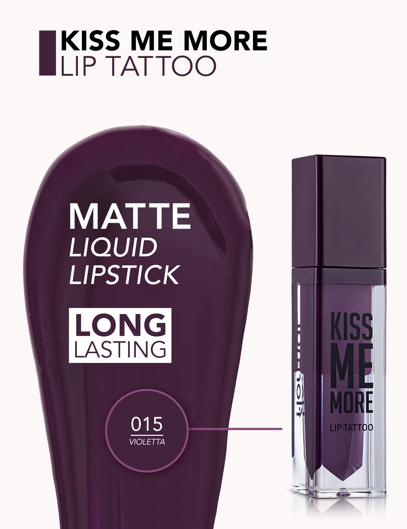 Kiss Me More Lip Tattoo - 015 Violetta