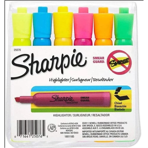 Sharpie Accent Tank Highlighters - Set of 6