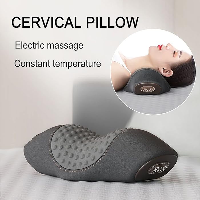 Heated neck pillows to relieve sleeping pain