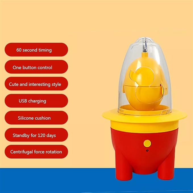 Electric egg yolk machine with USB rechargeable port
