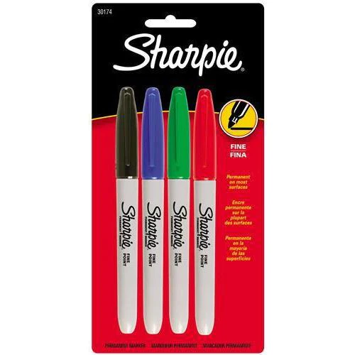 Sharpie Fine Marker Set of 4 (Standard)