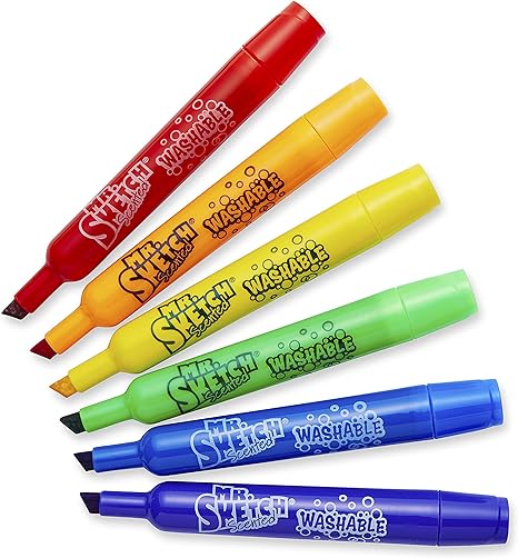 Mr. Sketch Coloring Markers - Set of 6 "Movie Night" / Scented + Washable