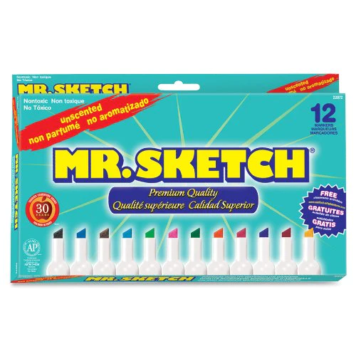 Mr. Sketch Coloring Markers - Set of 12 / UnScented